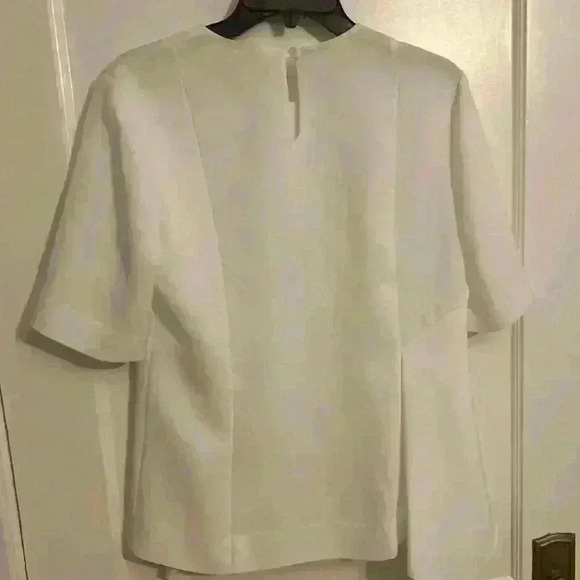 DVF Diane Von Fürstenberg Short-Sleeve Ruffle-Front Blouse, women’s size 4 - Picture 4 of 7